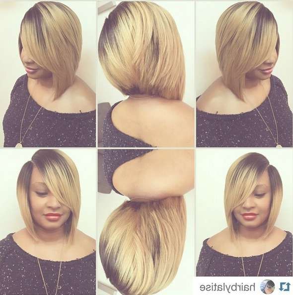 23 Trendiest Bob Haircuts For 2017 Intended For African American Bob Haircuts With Bangs (View 13 of 15)