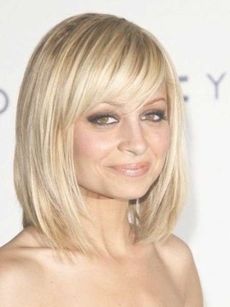 30 Bangs Hairstyles For Short Hair Within Long Bob Haircuts With Side Bangs (View 11 of 15)