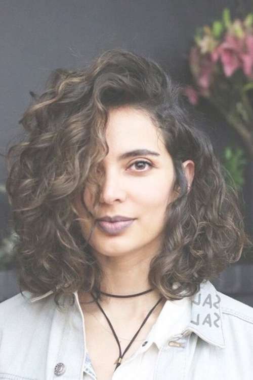 32 Cutest Curly Bob Hairstyles & Haircuts For Women In 2018 Inside Long Bob Haircuts For Curly Hair (View 4 of 15)