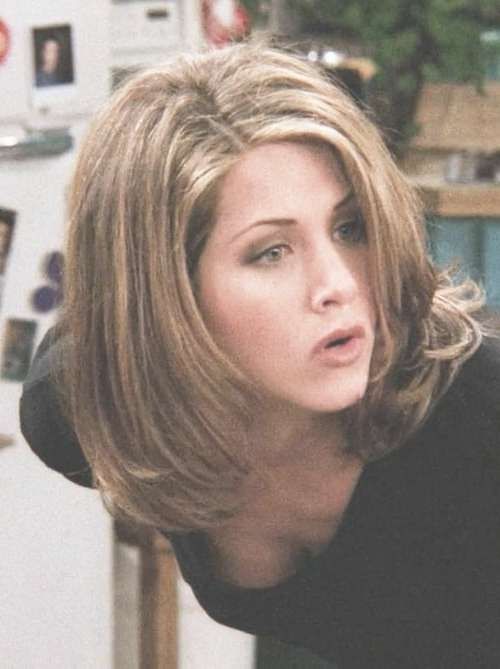 38 Best Friends Images On Pinterest | Acting, Bangs And Beautiful Inside Rachel Green Bob Hairstyles (Photo 7 of 15)