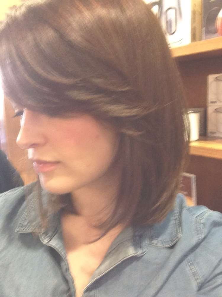 A Long Bob Haircut With Side Bangsmichelle! – Yelp Pertaining To Long Bob Haircuts With Side Bangs (View 13 of 15)