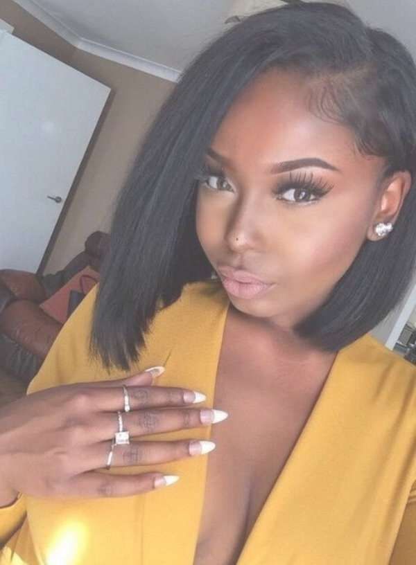 Best 25+ Black Bob Hairstyles Ideas On Pinterest | Straight Black For Black Girl Bob Haircuts (View 7 of 15)