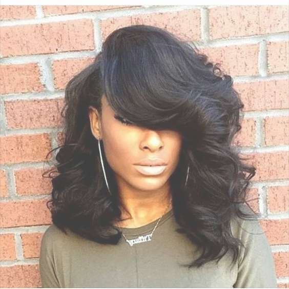 Best 25+ Black Bob Hairstyles Ideas On Pinterest | Straight Black Inside Bob Hairstyles With Bangs For Black Women (View 4 of 15)