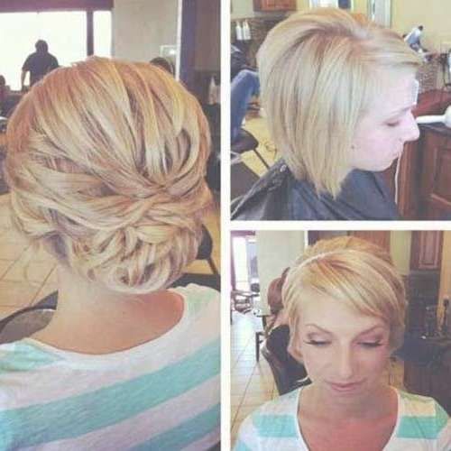 Best 25+ Bob Hair Updo Ideas On Pinterest | Chignon Updo Short Inside Prom Hairstyles For Bob Haircuts (View 14 of 15)