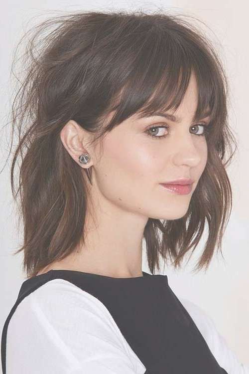 Best 25+ Bob Hairstyles With Bangs Ideas On Pinterest | Short Bobs Throughout Bob Haircuts With Long Bangs (View 2 of 15)