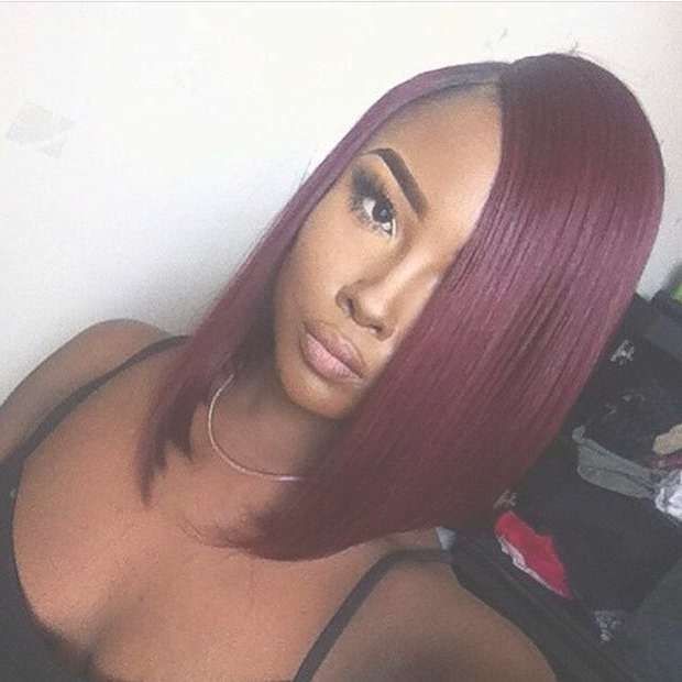 Featured Photo of 15 the Best Burgundy Bob Hairstyles