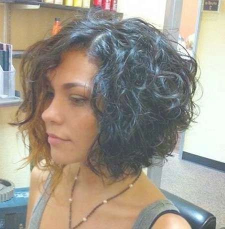 Best 25+ Curly Inverted Bob Ideas On Pinterest | Curled Inverted Pertaining To Cute Bob Haircuts For Curly Hair (View 4 of 15)