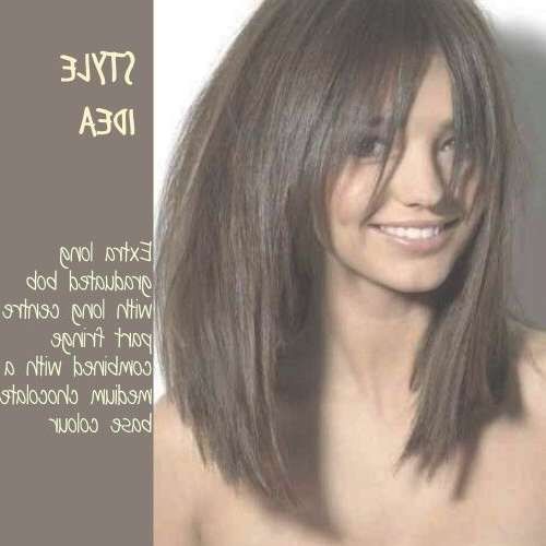 Best 25+ Extra Long Bobs Ideas On Pinterest | Long Lob, Long Bobs Pertaining To Very Long Bob Haircuts (View 1 of 15)
