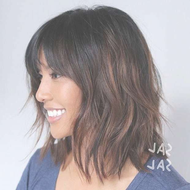 Best 25+ Long Bob Bangs Ideas On Pinterest | Long Bob With Bangs Intended For Bob Haircuts With Long Bangs (View 14 of 15)