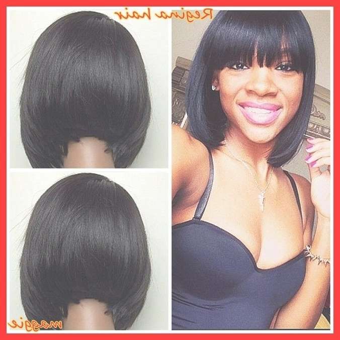 Best 25+ Short Hair Wigs Ideas On Pinterest | Human Hair Color With Regard To African American Bob Haircuts With Bangs (View 9 of 15)