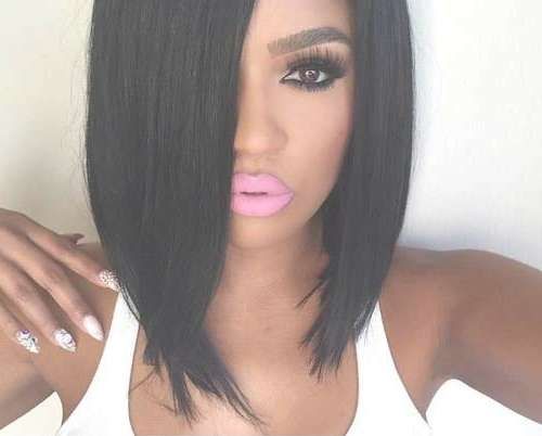 Fine Straight Bob Haircut With Black Girl – Bobs – 15 Stylish With Regard To Bob Haircuts For Black Girls (View 12 of 15)