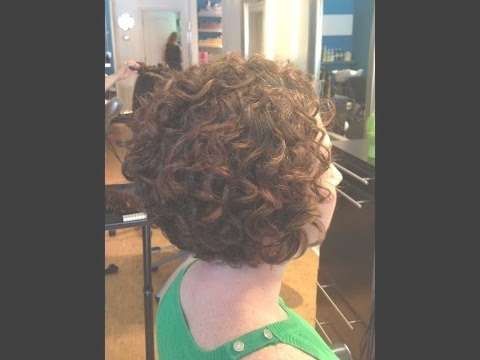 Hair Makeover – Long To Bob Haircut On Curly Hair – Youtube Inside Stacked Bob Haircuts For Curly Hair (View 10 of 15)