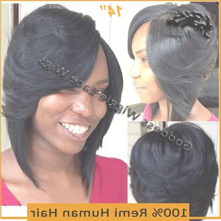 Human Full Lace Wigs Brazilian Hair Layered Bob Wig 14 Inch Short For African American Bob Haircuts With Layers (Photo 9 of 15)