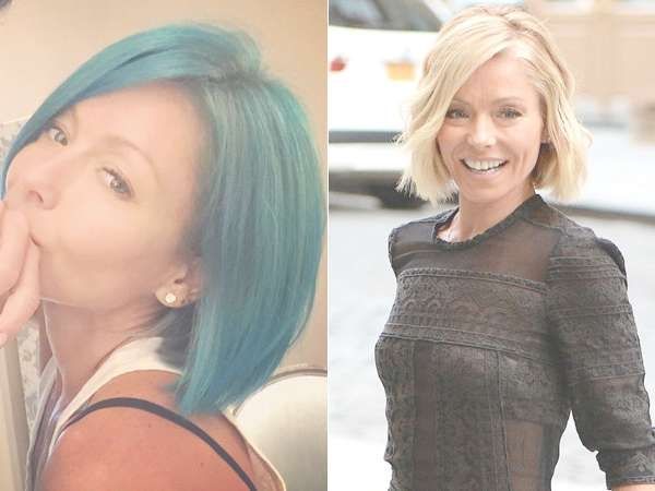 Kelly Ripa Turns Blonde Bob Pink, See Her New Hair Color – Fashion Regarding Kelly Ripa Bob Hairstyles (View 15 of 15)