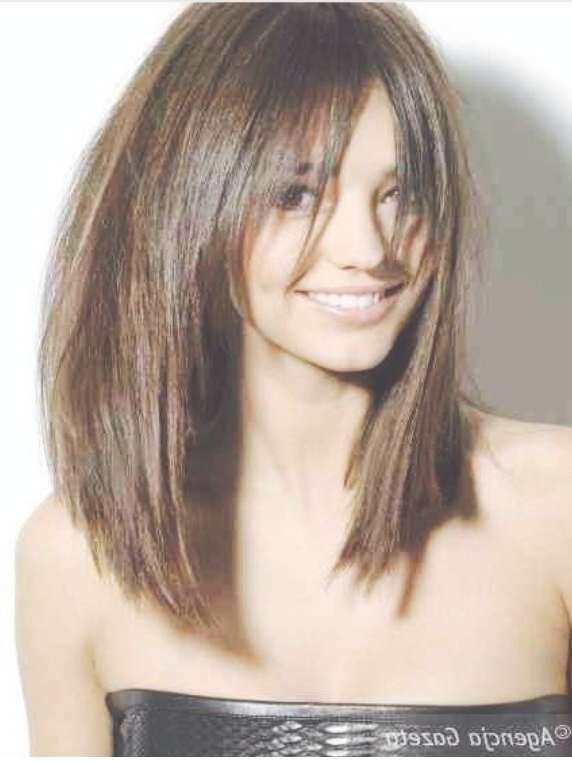Long Layered Hairstyle With Fringe – Best Haircut Style Inside Long Layered Bob Haircuts With Bangs (Photo 12 of 15)