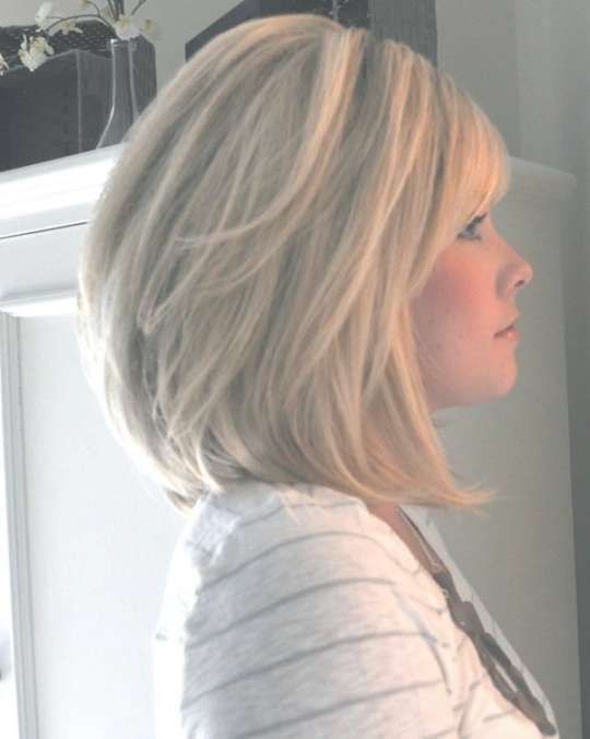 Shoulder Length Bob Hairstyles For Women | Hairjos … | Pinteres… Inside Layered Medium Bob Haircuts (Photo 4 of 15)