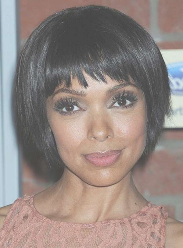 Women Hairstyles : Women's Bob Hairstyles With Bangs Bob Throughout African American Bob Haircuts With Bangs (View 7 of 15)