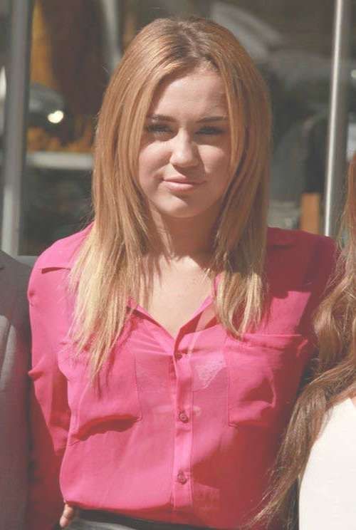 10+ Miley Cyrus Long Straight Hair | Hairstyles & Haircuts 2016 – 2017 Pertaining To Newest Miley Cyrus Medium Hairstyles (Photo 21 of 25)