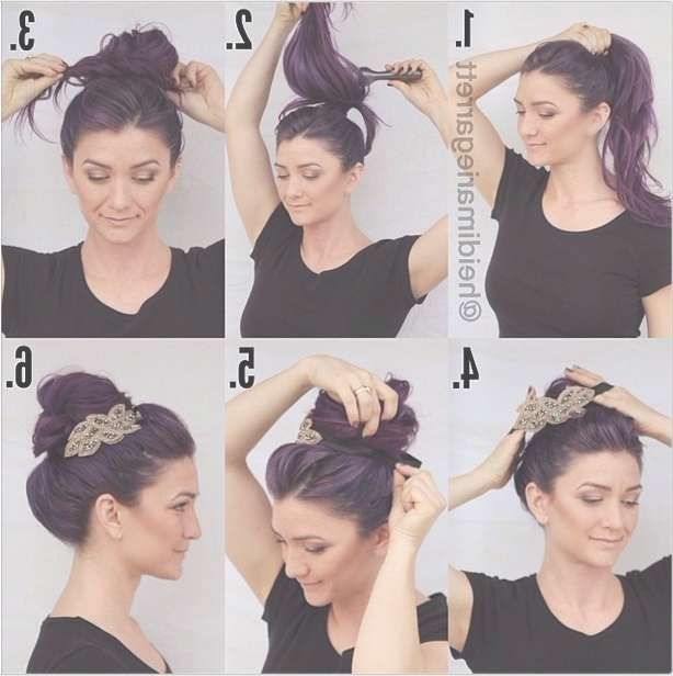 10 Pretty Headband Hairstyle Tutorials – Be Modish With Most Current Medium Hairstyles With Headbands (Photo 22 of 25)