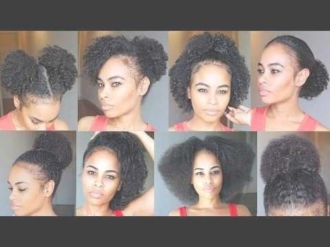 10 Quick & Easy Natural Hairstyles Under 1 Minute! For Short Within Best And Newest 4C Medium Hairstyles (View 10 of 15)