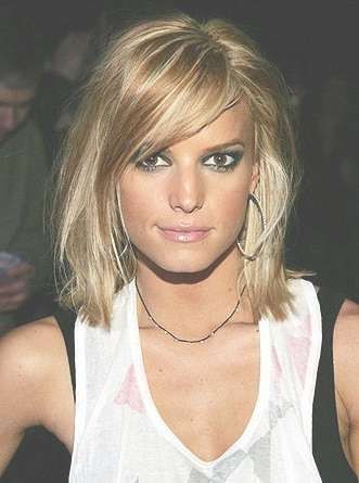 12 Fabulous Medium Hairstyles With Bangs – Pretty Designs Within Current Medium Hairstyles With Swoop Bangs (View 6 of 25)