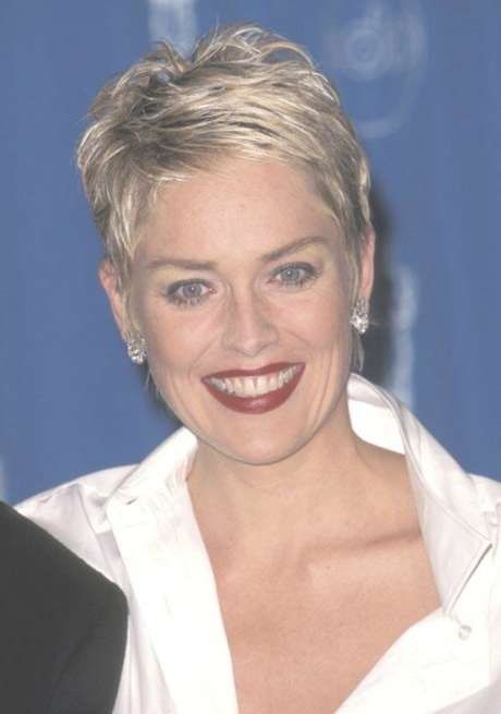 12 Impressive Sharon Stone Short Hairstyles – Pretty Designs Within Newest Sharon Stone Medium Haircuts (View 25 of 25)