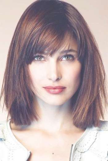 13 Fabulous Medium Hairstyles With Bangs – Pretty Designs Intended For Most Current Bangs Medium Hairstyles (View 1 of 25)