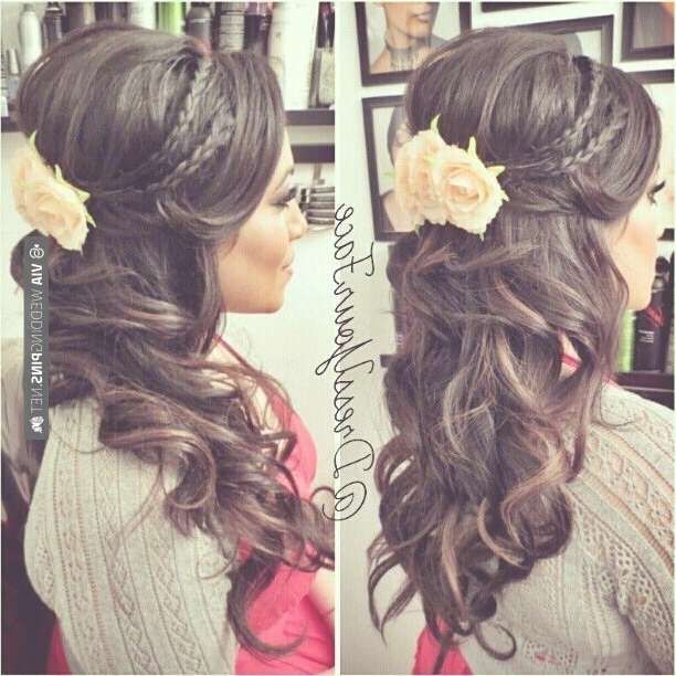15 Latest Half Up Half Down Wedding Hairstyles For Trendy Brides With Latest Medium Hairstyles Half Up Half Down (Photo 22 of 25)