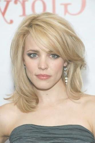 18 Best Medium Hairstyles & Haircuts For Thick Hair With Most Up To Date Medium Haircuts With Side Fringe (Photo 21 of 25)