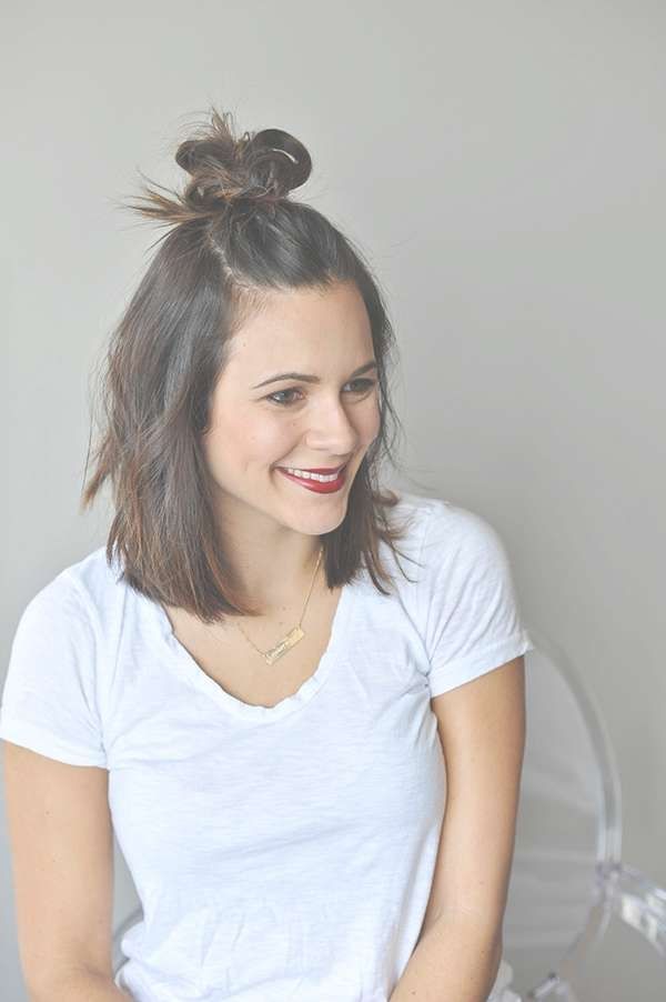 18 Half Up Hairstyles For Short And Medium Length Hair To Try Now In Recent Down Medium Hairstyles (Photo 21 of 25)