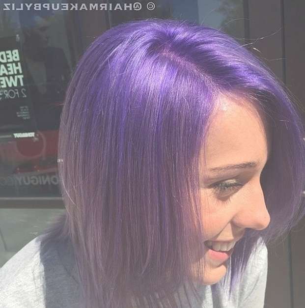 20 Gorgeous Pastel Purple Hairstyles For Short, Long And Mid Intended For Most Recent Purple Medium Hairstyles (Photo 18 of 25)