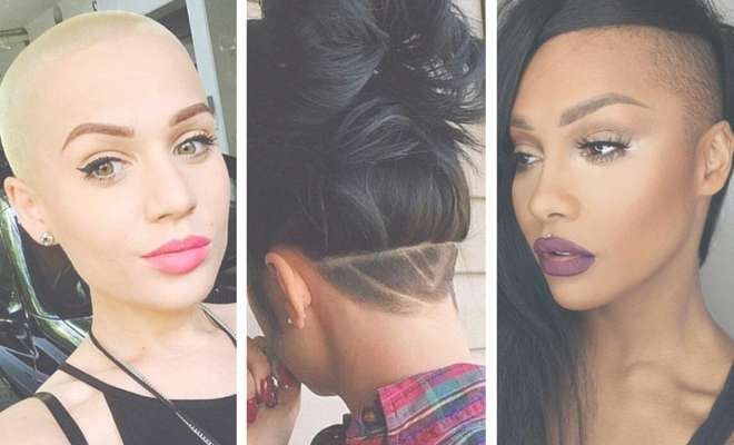 23 Most Badass Shaved Hairstyles For Women | Stayglam Inside Current Shaved Medium Hairstyles (View 3 of 25)