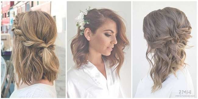 24 Lovely Medium Length Hairstyles For Fall Weddings Pertaining To Newest Medium Hairstyles For Fall (View 15 of 25)
