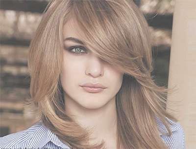25 + Modern Medium Length Haircuts With Bangs , Layers For Thick With Best And Newest Medium Haircuts For Thick Hair Long Face (Photo 4 of 25)