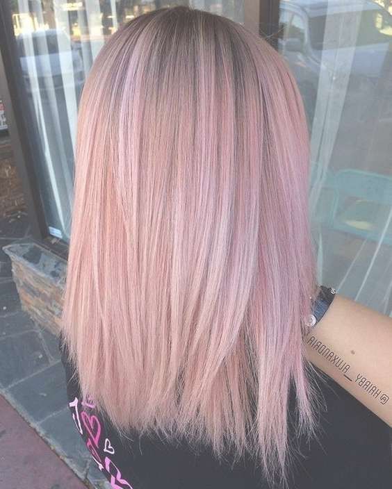 32 Pretty Medium Length Hairstyles 2017 – Hottest Shoulder Length For Latest Pinks Medium Haircuts (View 13 of 25)