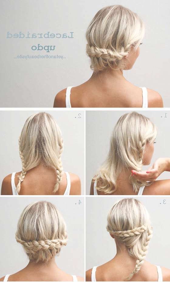 40 Quick And Easy Updos For Medium Hair Pertaining To Most Current Updo Medium Hairstyles (Photo 4 of 15)