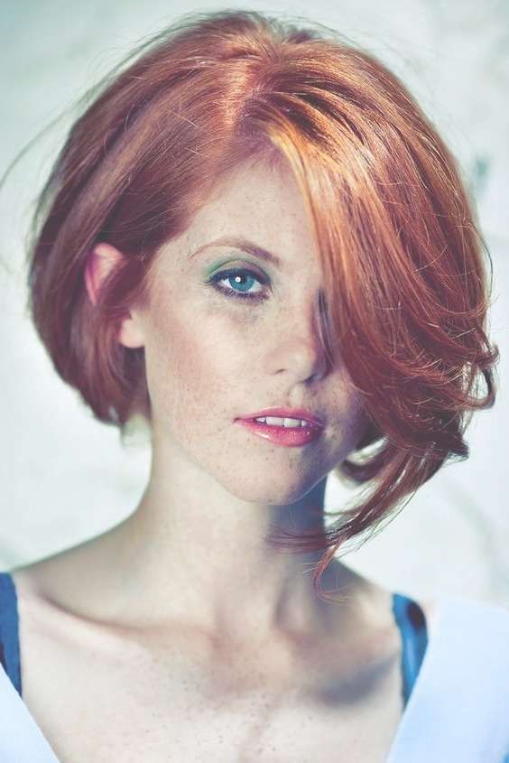 40 Top Haircuts For Women Over 40 Ginger Strawberry Bob In Ginger Bob Haircuts (View 5 of 25)