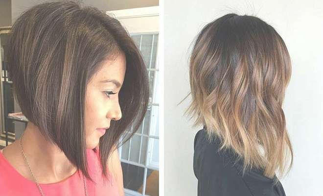 41 Best Inverted Bob Hairstyles | Stayglam Intended For Uneven Bob Haircuts (View 25 of 25)