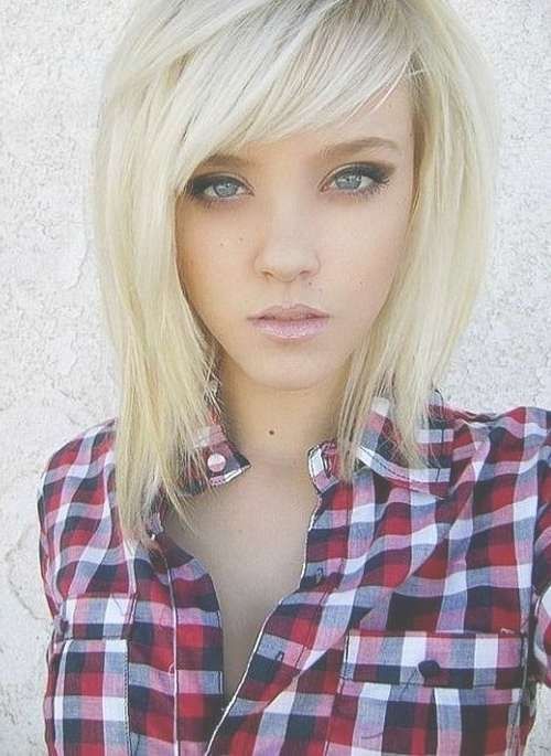 75 Cute & Cool Hairstyles For Girls – For Short, Long & Medium Hair Pertaining To 2018 Cute Medium Haircuts With Bangs (View 6 of 25)