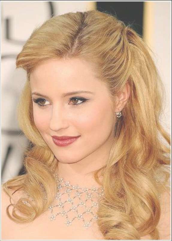 Alluring Medium Length Down Prom Hairstyles Intended For Newest Cute Medium Hairstyles For Prom (View 9 of 25)