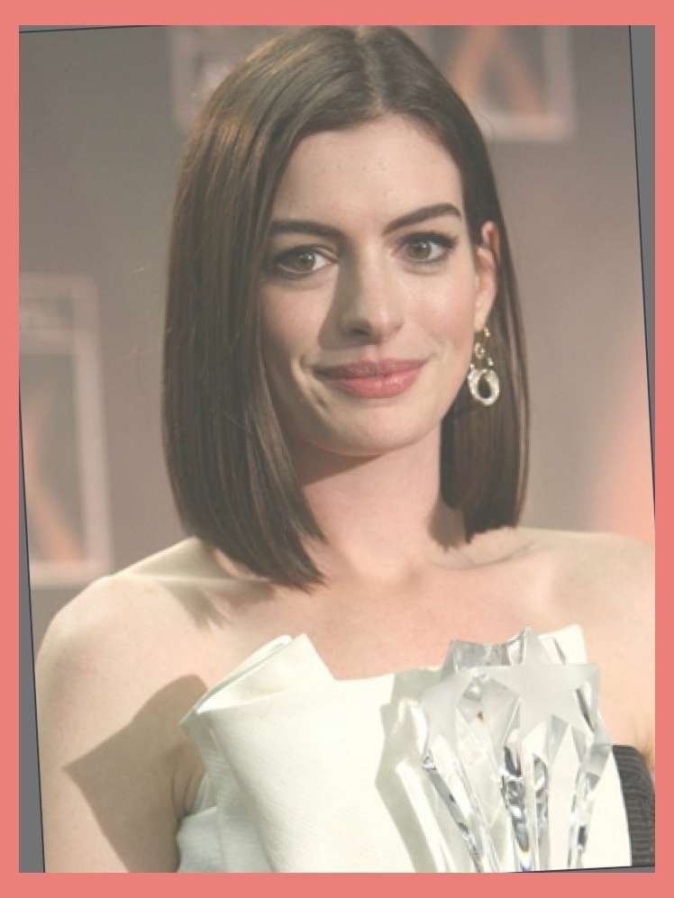 Amazing And Stunning Anne Hathaway Medium Haircut Regarding Head With Newest Anne Hathaway Medium Haircuts (View 15 of 25)