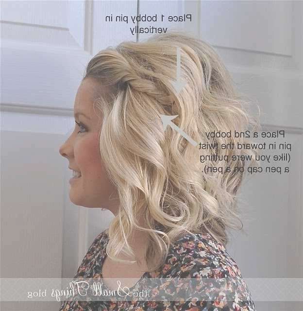Best 25+ Bobby Pin Hairstyles Ideas On Pinterest | Hair Simple Regarding Most Recent Medium Hairstyles With Bobby Pins (View 22 of 25)