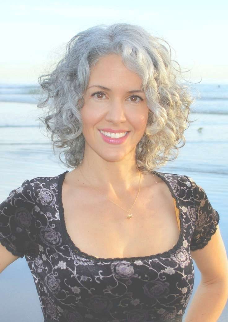 Best 25+ Curly Gray Hair Ideas On Pinterest | Why Grey Hair Is Within Most Current Medium Haircuts For Salt And Pepper Hair (Photo 21 of 25)