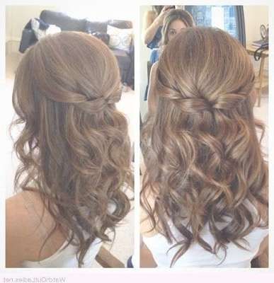 Best 25+ Formal Hairstyles Down Ideas On Pinterest | Formal Hair For Most Up To Date Curly Medium Hairstyles For Prom (Photo 4 of 25)