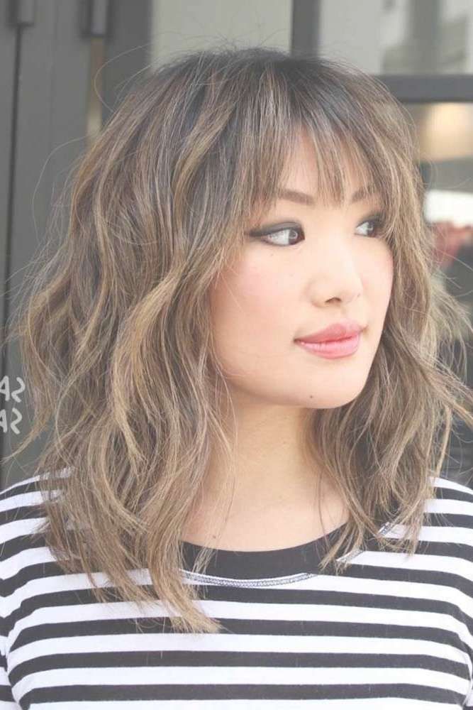 Best 25+ Layered Hairstyles With Bangs Ideas On Pinterest | Mid Inside Recent Medium Hairstyles With Bangs And Layers (View 12 of 25)