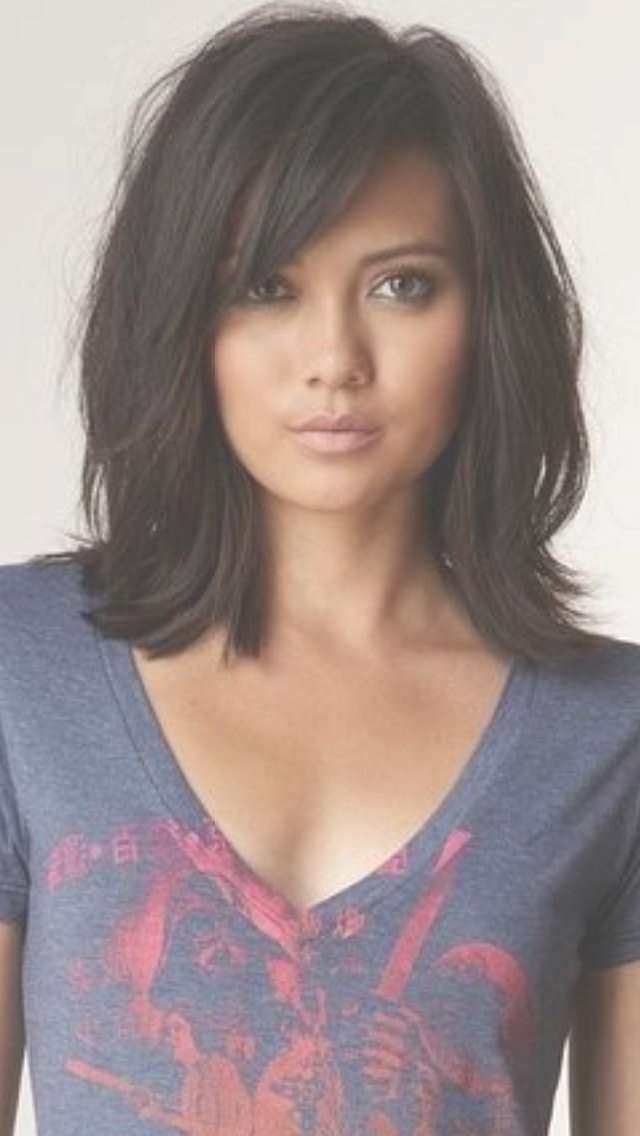 Best 25+ Layered Side Bangs Ideas On Pinterest | Side Bang Regarding Most Recent Medium Haircuts With Layers And Side Swept Bangs (Photo 24 of 25)
