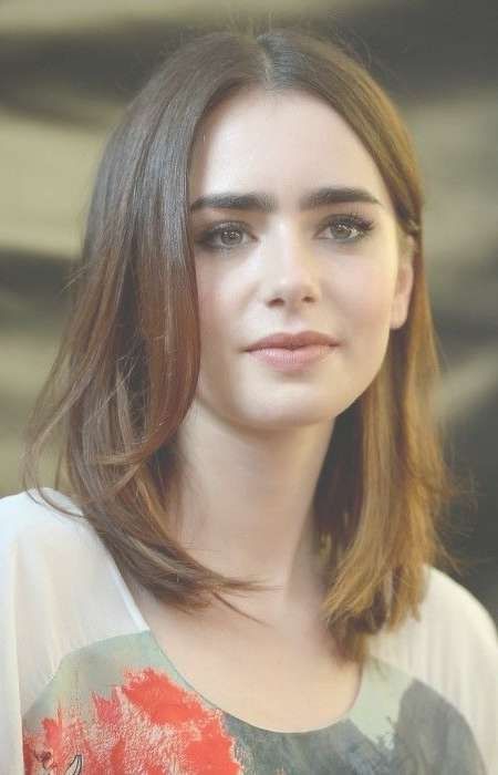 Best 25+ Lily Collins Haircut Ideas On Pinterest | Lily Collins Within 2018 Celebrity Medium Haircuts (View 23 of 25)