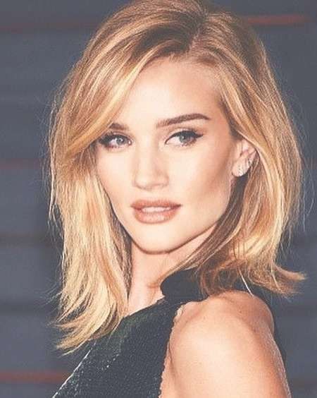 Best 25+ Lob Bangs Ideas On Pinterest | Lob With Bangs, Short Hair With Regard To Current Celebrities Medium Haircuts (View 16 of 25)