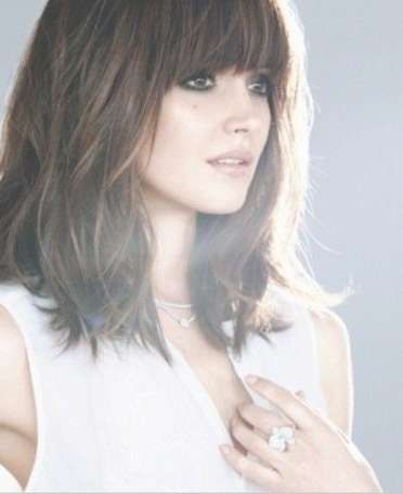 Best 25+ Long Bob With Fringe Ideas On Pinterest | Long Bob Fringe With Best And Newest Medium Hairstyles With Long Fringe (View 9 of 25)