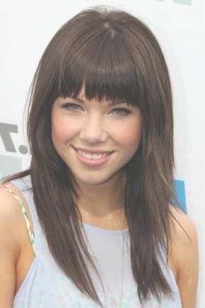 Best 25+ Medium Hairstyles With Bangs Ideas On Pinterest Inside Latest Medium Haircuts With Fringe Bangs (Photo 14 of 25)